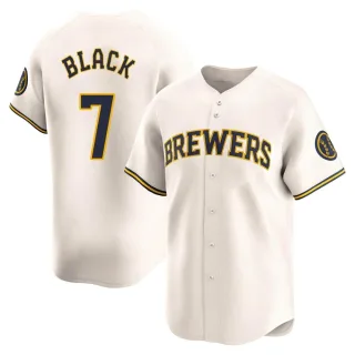 Limited Men's Tyler Black Milwaukee Brewers Home Jersey - Cream