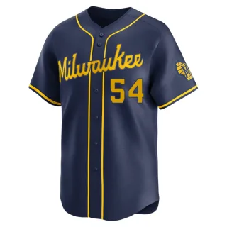 Limited Men's Tyler Jay Milwaukee Brewers Alternate Jersey - Navy