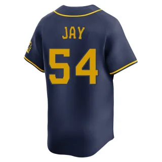 Limited Men's Tyler Jay Milwaukee Brewers Alternate Jersey - Navy