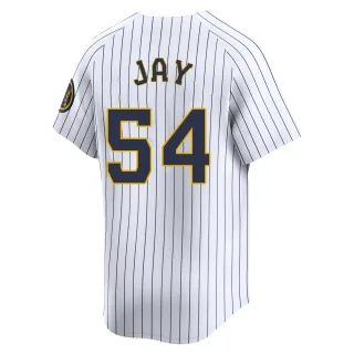 Limited Men's Tyler Jay Milwaukee Brewers Alternate Jersey - White