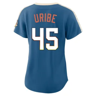 Limited Women's Abner Uribe Milwaukee Brewers Mineral 2026 City Connect Stadium Jersey - Blue