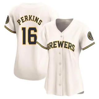 Limited Women's Blake Perkins Milwaukee Brewers Home Jersey - Cream