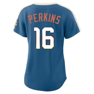 Limited Women's Blake Perkins Milwaukee Brewers Mineral 2026 City Connect Stadium Jersey - Blue