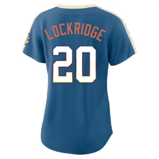 Limited Women's Brandon Lockridge Milwaukee Brewers Mineral 2026 City Connect Stadium Jersey - Blue