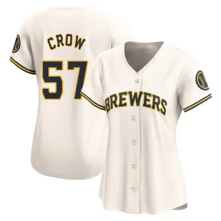 Limited Women's Coleman Crow Milwaukee Brewers Home Jersey - Cream