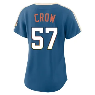 Limited Women's Coleman Crow Milwaukee Brewers Mineral 2026 City Connect Stadium Jersey - Blue