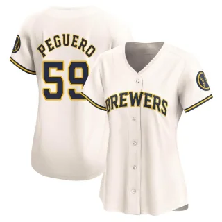 Limited Women's Elvis Peguero Milwaukee Brewers Home Jersey - Cream