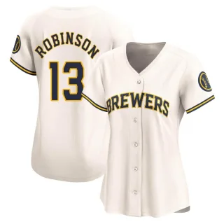 Limited Women's Glenn Robinson Milwaukee Brewers Home Jersey - Cream