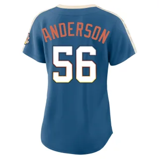 Limited Women's Grant Anderson Milwaukee Brewers Mineral 2026 City Connect Stadium Jersey - Blue