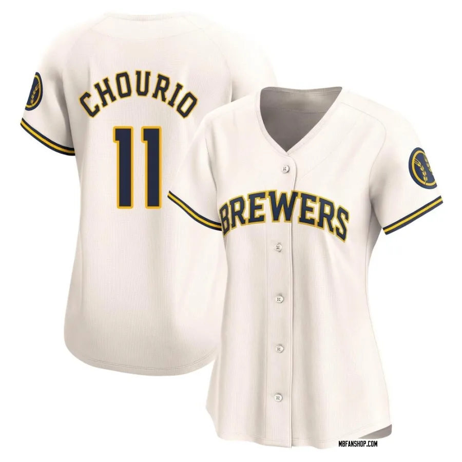 Limited Women's Jackson Chourio Milwaukee Brewers Home Jersey - Cream