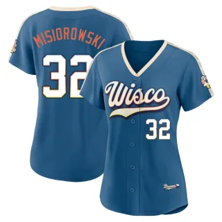 Limited Women's Jacob Misiorowski Milwaukee Brewers Mineral 2026 City Connect Stadium Jersey - Blue