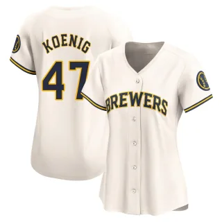 Limited Women's Jared Koenig Milwaukee Brewers Home Jersey - Cream