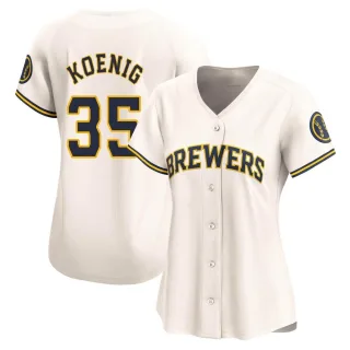 Limited Women's Jared Koenig Milwaukee Brewers Home Jersey - Cream