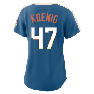 Limited Women's Jared Koenig Milwaukee Brewers Mineral 2026 City Connect Stadium Jersey - Blue