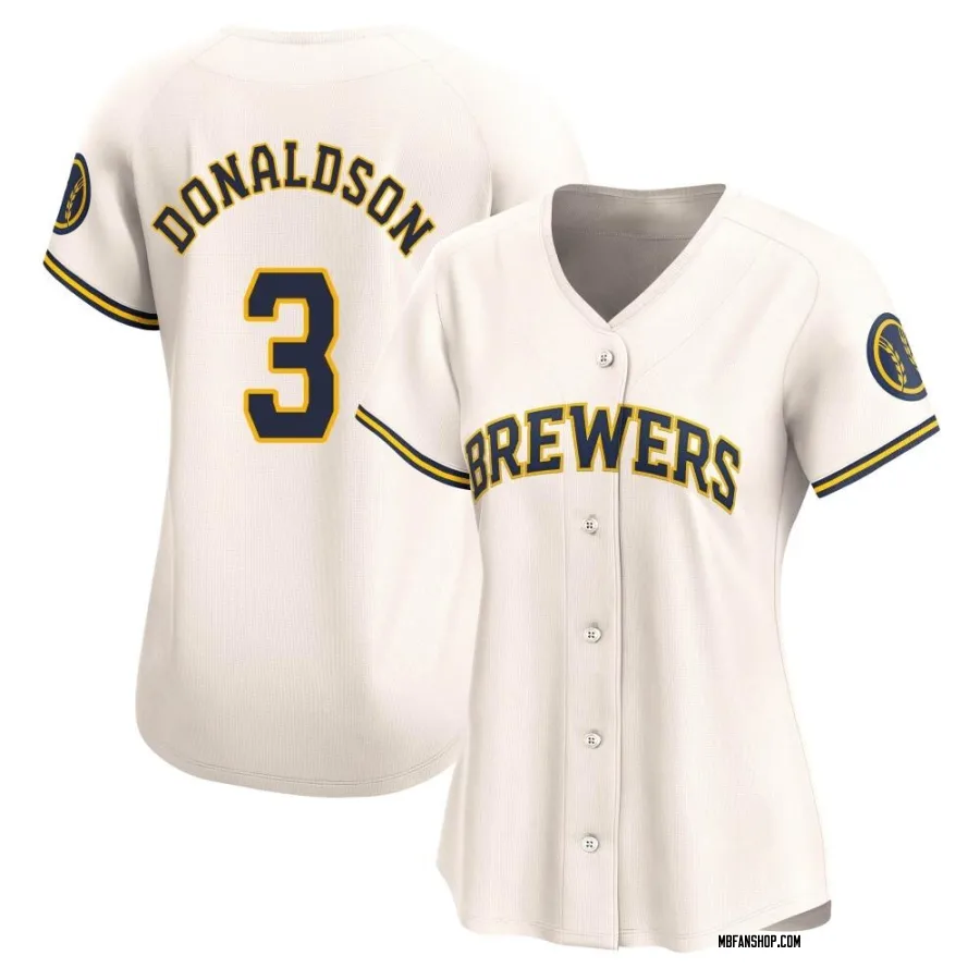 Limited Women's Josh Donaldson Milwaukee Brewers Home Jersey - Cream