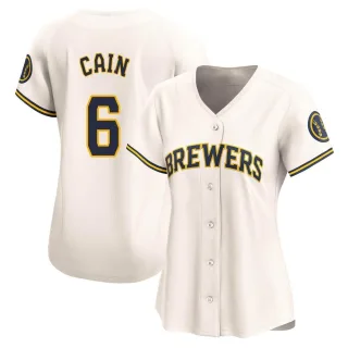 Limited Women's Lorenzo Cain Milwaukee Brewers Home Jersey - Cream