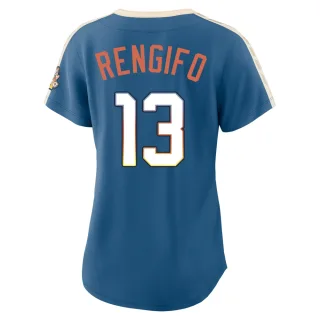Limited Women's Luis Rengifo Milwaukee Brewers Mineral 2026 City Connect Stadium Jersey - Blue