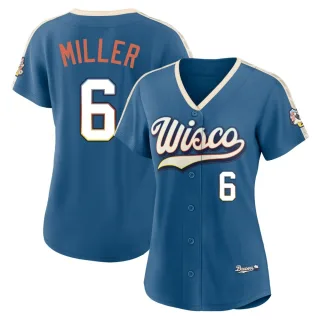 Limited Women's Owen Miller Milwaukee Brewers Mineral 2026 City Connect Stadium Jersey - Blue