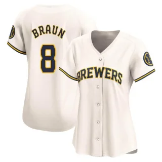 Limited Women's Ryan Braun Milwaukee Brewers Home Jersey - Cream