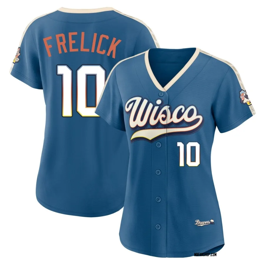Limited Women's Sal Frelick Milwaukee Brewers Mineral 2026 City Connect Stadium Jersey - Blue