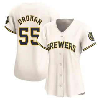 Limited Women's Shane Drohan Milwaukee Brewers Home Jersey - Cream
