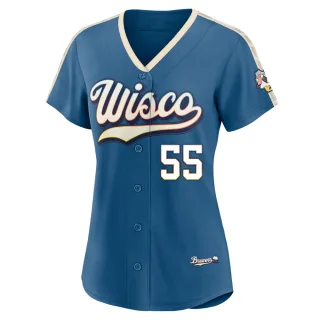 Limited Women's Shane Drohan Milwaukee Brewers Mineral 2026 City Connect Stadium Jersey - Blue