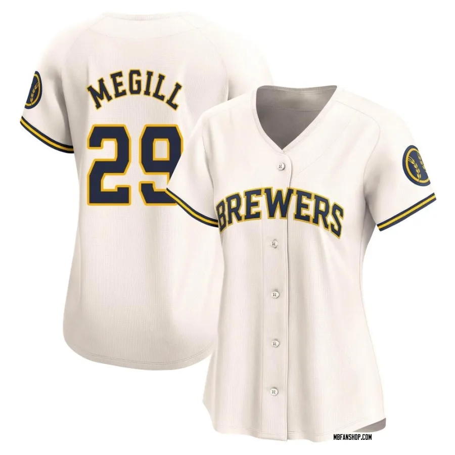 Limited Women's Trevor Megill Milwaukee Brewers Home Jersey - Cream
