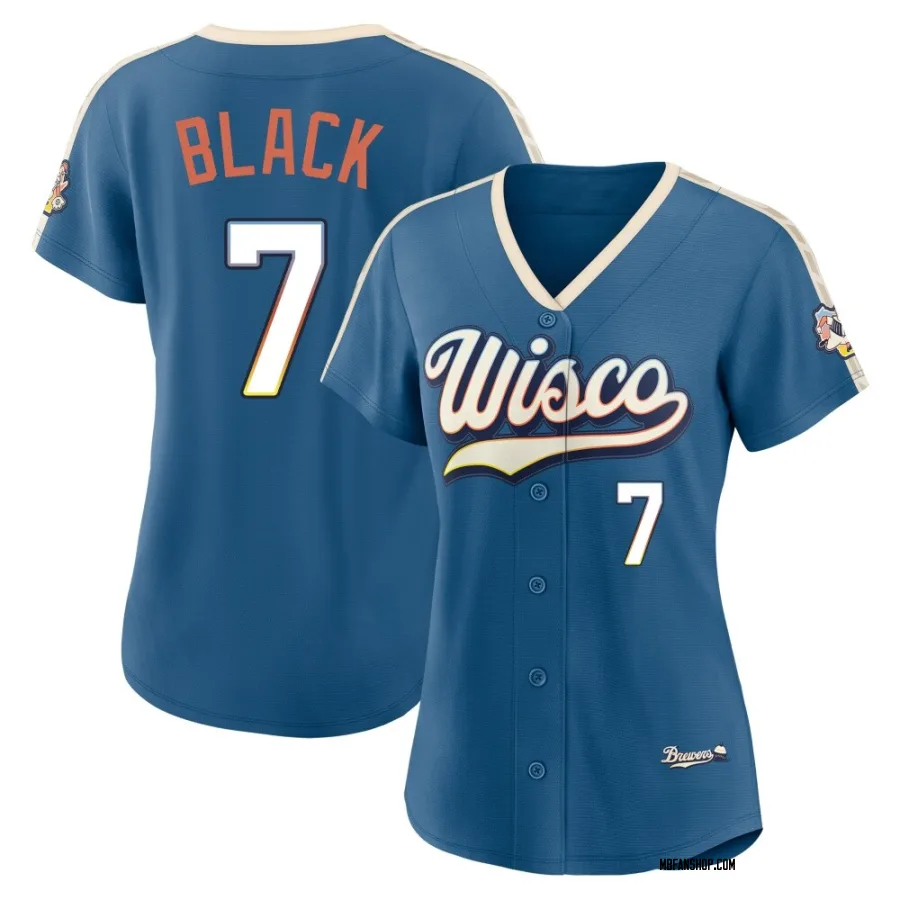 Limited Women's Tyler Black Milwaukee Brewers Mineral 2026 City Connect Stadium Jersey - Blue