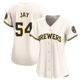 Limited Women's Tyler Jay Milwaukee Brewers Home Jersey - Cream
