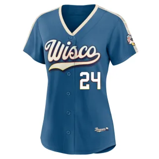 Limited Women's William Contreras Milwaukee Brewers Mineral 2026 City Connect Stadium Jersey - Blue