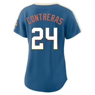 Limited Women's William Contreras Milwaukee Brewers Mineral 2026 City Connect Stadium Jersey - Blue
