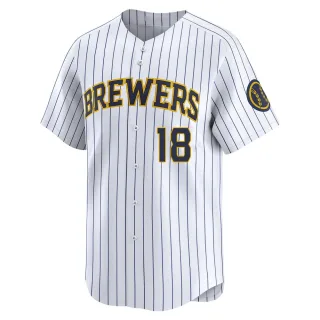 Limited Youth Anthony Seigler Milwaukee Brewers Alternate Jersey - White