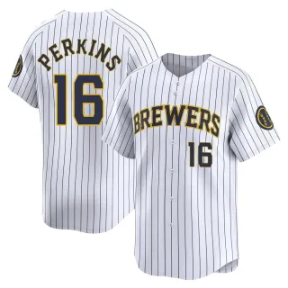 Limited Youth Blake Perkins Milwaukee Brewers Alternate Jersey - White