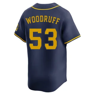 Limited Youth Brandon Woodruff Milwaukee Brewers Alternate Jersey - Navy