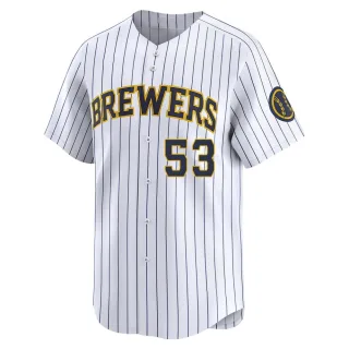 Limited Youth Brandon Woodruff Milwaukee Brewers Alternate Jersey - White