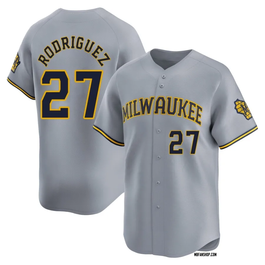 Limited Youth Carlos Rodriguez Milwaukee Brewers Away Jersey - Gray