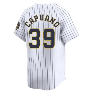 Limited Youth Chris Capuano Milwaukee Brewers Alternate Jersey - White
