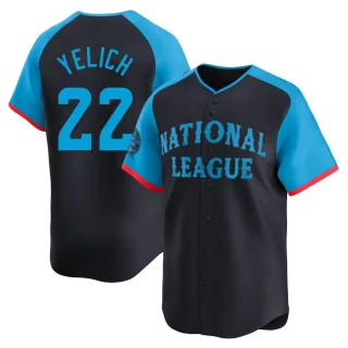 Limited Youth Christian Yelich Milwaukee Brewers National League 2024 All-Star Game Jersey - Navy