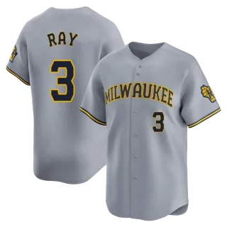 Limited Youth Corey Ray Milwaukee Brewers Away Jersey - Gray