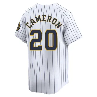 Limited Youth Daz Cameron Milwaukee Brewers Alternate Jersey - White