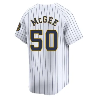 Limited Youth Easton McGee Milwaukee Brewers Alternate Jersey - White