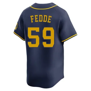 Limited Youth Erick Fedde Milwaukee Brewers Alternate Jersey - Navy