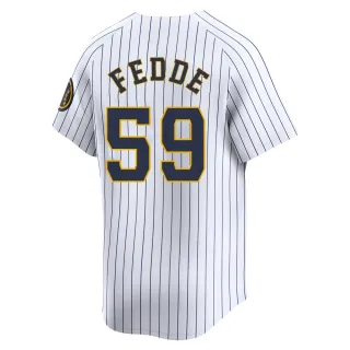 Limited Youth Erick Fedde Milwaukee Brewers Alternate Jersey - White