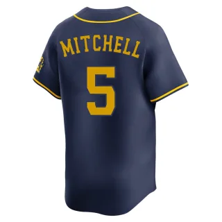 Limited Youth Garrett Mitchell Milwaukee Brewers Alternate Jersey - Navy