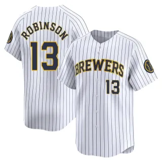 Limited Youth Glenn Robinson Milwaukee Brewers Alternate Jersey - White