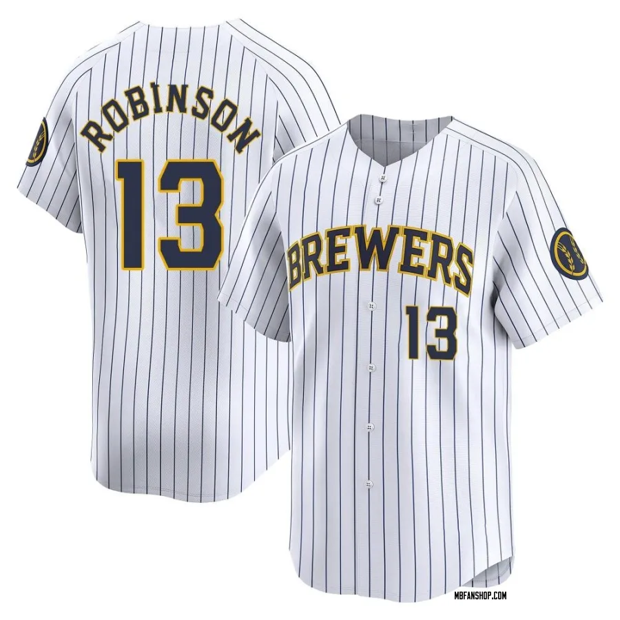 Limited Youth Glenn Robinson Milwaukee Brewers Alternate Jersey - White