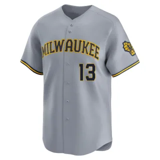 Limited Youth Glenn Robinson Milwaukee Brewers Away Jersey - Gray