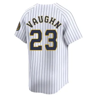 Limited Youth Greg Vaughn Milwaukee Brewers Alternate Jersey - White