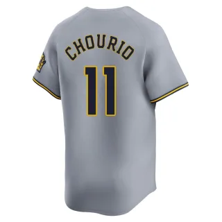 Limited Youth Jackson Chourio Milwaukee Brewers Away Jersey - Gray