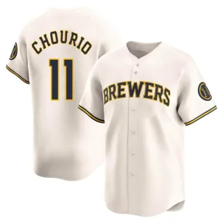 Limited Youth Jackson Chourio Milwaukee Brewers Home Jersey - Cream